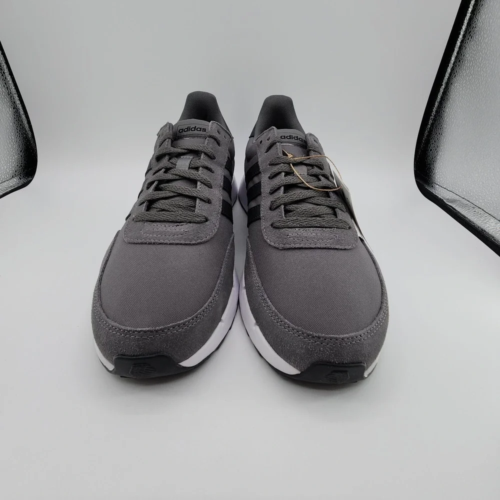 adidas Run 60s 2.0 Shoes Mens 11.5 Grey‎ Four Carbon Running Sneaker GX1740 NEW